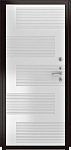 Дверь ДвериПРО L-Термо серебро ФЛ-185 (10мм, ПВХ ясень белый) DPRO195580 фото